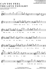 Maybe you would like to learn more about one of these? Can You Feel The Love Tonight Alt Sax Elton John Pdf Noten Klick Auf Die Noten Um Reinzuhoren Noten Un Saxophon Noten Querflote Noten Noten Klavier