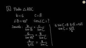 Check spelling or type a new query. Contoh Soal Aturan Sinus 2 Youtube
