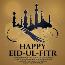 It's a day of observance, but also an occasion for muslims to show their gratitude to god, as well as give alms to the poor. Eid Mubarak Eid Ul Fitr