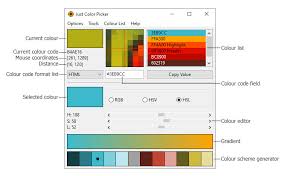 Information, gradient generator, color wheels etc. Just Color Picker 5 4 Neowin