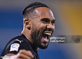 Abdollah Ali Saei of Al-Gharafa SC is battling for the ball with... News  Photo