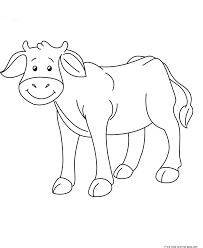 Encourage children to color by providing lots of access to coloring pages and crayons. Printable Animal Baby Cow Coloring Page Free Printable Coloring Coloring Home