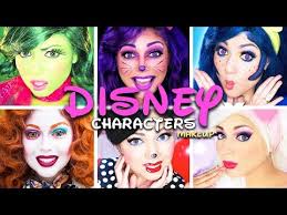 disney characters makeup pilation