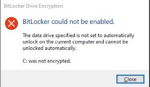 Bitlocker addresses threats of data theft or disclosure from los. Can T Get Bitlocker To Encrypt C Drive Solved Windows 10 Forums