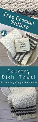 Once gathered, i place the dish towel on top of the pot holder as shown in the picture. Rustic Farmhouse Dish Towel Home Living Kitchen Dining Kromasol Com