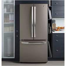 Check for available service in your area before you buy any samsung products. Ge 18 6 Cu Ft French Door Counter Depth Refrigerator Slate Gwe19jmles Best Buy