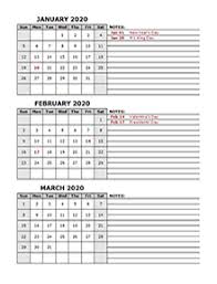 2020 Yearly Business Calendar With Week Number Free Printable Templates