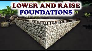 Concrete texture dark wall floor hd wallpapers backgrounds cement textured road background stone floors wiki textures walls code pic 1920. Ark How To Build On Uneven Ground Lowering Raising Foundations Youtube