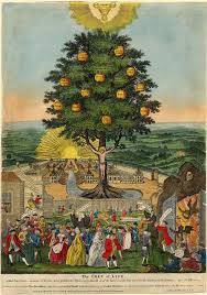 Christ Crucified On A Tree Which Bears Fruits Carrying The Names Of Virtues Beyond Him Is The New Jerusalem Picture Tree Biblical Art Easy Christmas Crafts