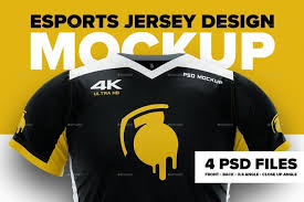 4k Esports Jersey Mockup In 2020 Jersey Design Mockup Design Mockup