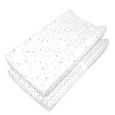 Maybe you would like to learn more about one of these? Tl Care Jersey Knit Fitted Contoured Changing Table Pad Cover Stars Zigzag Gray 2pk Target