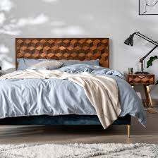 141cm hauteur pied de lit : Tete De Lit Bois Et Marqueterie 180 Cm Syracuse Tetes De Lit Pier Import