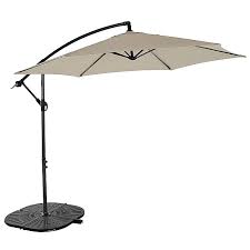 This means you can shade from the sun no matter these weights can be filled with water or sand and will ensure your parasol stays put. 3m Leanover Parasol Various Colours Outdoor Garden George At Asda