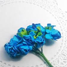 Mampu menahan lebam biru karena ditinggalkan cinta. Bunga Kertas 2cm Warna Biru Shopee Indonesia