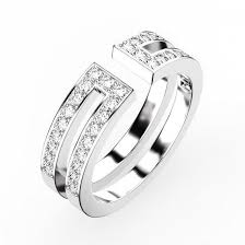 Bague Or Blanc Diamant Ariane Pavee Gemmyo In 2020 Ladies Diamond Rings Men Diamond Ring Fashion Rings