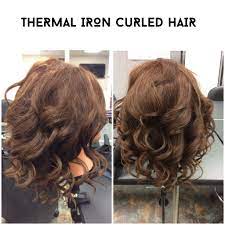 Thermal Iron Curled Hair Curled Hairstyles Work Hairstyles Hair Styles