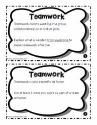 teamwork activities worksheets