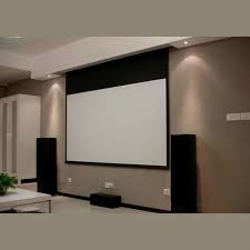 Remote Control Recessed In Ceiling Motorized Projector Screen For Home Cinema Find Co Projection Screen Home Theater Screens Projector Screen