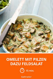 Omelett Mit Pilzen Dazu Feldsalat Rezept Rezepte Omelett Feldsalat