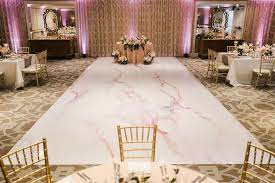 Pink Marble Custom Dance Floor Wedding Surf Sand Resort Orange County Wedding Erica Glenn In 2020 Orange County Wedding Dance Floor Wedding Sands Resort