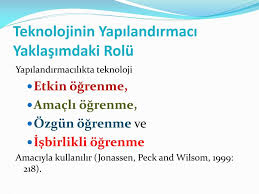 Yapılandırmacı öğrenme modelinde öğrenme sürecine deneyim, mantıksal düşünme süreçleri, sosyal çevre ve gözlem de dahil edilmektedir. Ppt Yapilandirmaci Yaklasim Ve Teknoloji Egitim Teknolojisinin Temelleri Ve Gelisimi Powerpoint Presentation Id 5525582