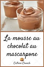 La Mousse Au Chocolat Au Mascarpone La Recette Facile Recette Recettes De Cuisine Recette Dessert