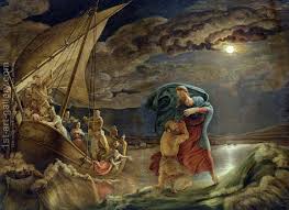 What does it mean to walk on water? Peter Walks On Water 1806 Painting By Philipp Otto Runge Reproduction 1st Art Gallery