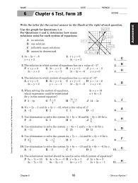Can you give me the answer? Glencoe Algebra 1 Chapter 6 Test Answer Key Fill Online Printable Fillable Blank Pdffiller