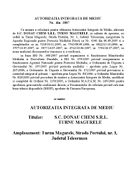 1 ,anexa 2 din hg 268/2005. Autorizatie Integrata De Mediu