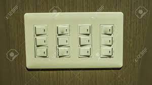 Maybe you would like to learn more about one of these? Electrical Control Panel With Multiple Switches Mounted On The Wall Stock Photo Picture And Royalty Free Image Image 97139605