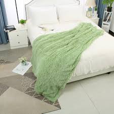 All products from fur blanket queen category are shipped worldwide with no additional fees. Soft Decorative Shaggy Faux Fur Queen Size Blanket 78 X 90 Pale Green Walmart Com Walmart Com