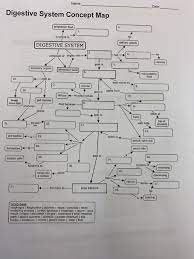 Solved Name Date Digestive System Concept Map Breakdown Chegg Com