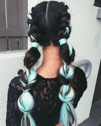 All ponytails are final sale. 15 5k Followers 1 029 Following 1 164 Posts See Instagram Photos And Videos From Linda Ha Hairwithlinda Rave Hair Light Blue Hair Festival Hair Braids