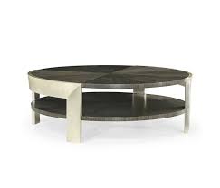 White, wood/faux marble/solid wood in white/dark brown. Gatsby Round Coffee Table In Grey Walnut Jonathan Charles Furniture