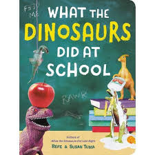 The dinosaurs wreck bathrooms, destroy vases, rock out, encounter terrifying hot irons, even do the dishes with hilarious, magical results. What The Dinosaurs Did At School Board Book Target