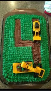 Easy Birthday Cake Ideas For 4 Year Old Boy This Is A Tractor Cake That I Made For My 4 Year Old Cousins Birthday Tractor Birthday Cakes Boy Birthday Cake Birthday Cake Kids