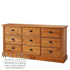 Produsen Buffet Jati Minimalis 9 Laci Kualitas Pabrik Ekspor Asli Jepara Set kamar modern mewah ukiran jepara.