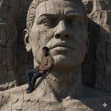 Prompt: Transform the person from the attached photo into a scene where he  is sitting