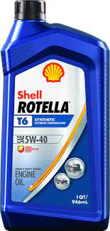 Shell Rotella T6 Synthetic Heavy Duty Motor Oil 5w 40 1 Quart 55004947