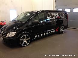 Concavo Cw 5 Matte Black Machined Face Mercedes Benz Vito 122 Mercedes Benz Vito Mercedes Benz Viano Benz