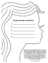 Types Of Beauty Worksheet Self Esteem Worksheets Therapy Worksheets Self Esteem Activities