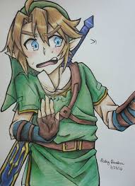 Drawing an anime or a manga face is probably the thing most of us like to do first so why not start when you know how to draw an anime face, you are already halfway there as the face is one of the. Blushing Link Haleyangelo Artwork Drawings Illustration Entertainment Other Entertainment Artpal