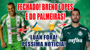 Breno lopes (centre) celebrates with his palmeiras teammates after scoring eight minutes into stoppage time in the final of. Oficial Atacante Breno Lopes E Do Palmeiras Luan Fora Pessima Noticia Youtube