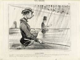 Honore Daumier Le Vieux Pecheur Le Charivari 10 Juillet 1841 Peche