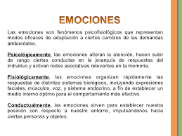 Resultan del aprendizaje social o cultural, que ayuda a formar la identidad personal, fomenta el autoconocimiento, y contribuye en la actuación o defensa de la persona ante una dificultad o conflicto no resuelto. Kzsjdio Las Emociones