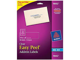 Utilizing avery 5162 excel template for excel worksheets can assist raise effectiveness in your organization. Avery 18662 Easy Peel Mailing Labels For Inkjet Printers 1 1 3 X 4 Clear 140 Pack Newegg Com