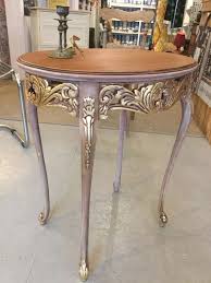 Silver And Gold Reminds Me Of A Long Ago Girl Scout Song Hmm Furniture Restoration Furniture Makeover Redo Furniture
