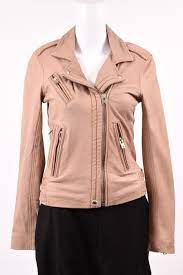 Iro Han Pink 4 S 36 Leather Asymmetrical Zipper Moto Biker Coat Jacket 1265 Jackets Leather Denim Biker Coat