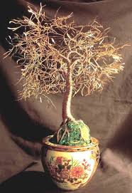 Best 25 of wire tree sculpture articles. Asian Gold Leaves Wire Tree Sculpture Sculpture By Sal Villano Saatchi Art