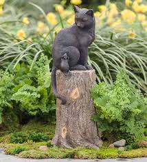 This Realistic Demonstration Of Cat And Mouse Will Attract Driversby And The Locals And Animals Our Quirky Cat Lawn Ornament Garden Statues Animal Statues